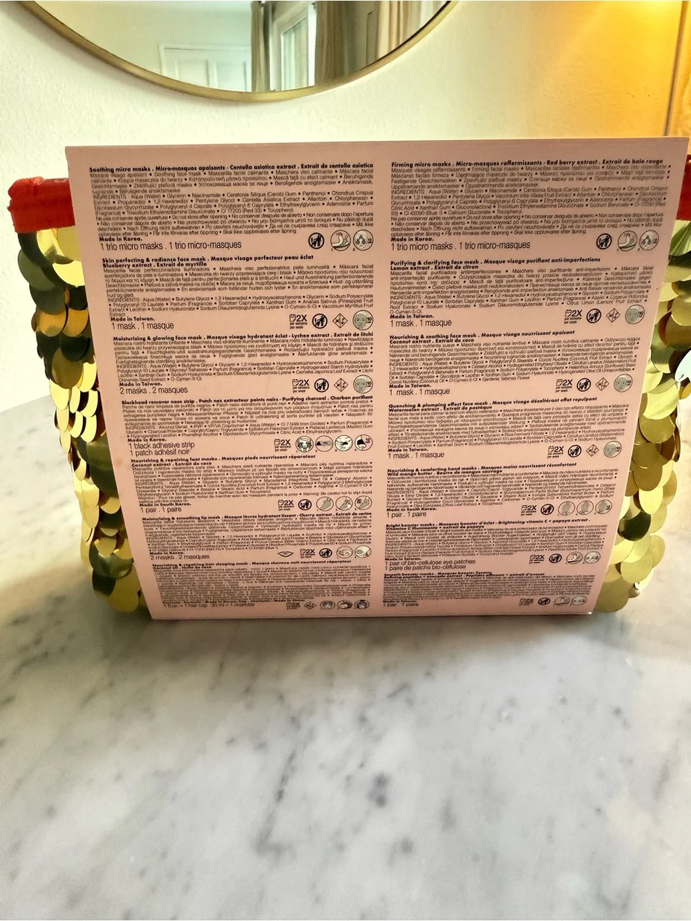 Sephora Pink and Orange Assorted Face Mask Set